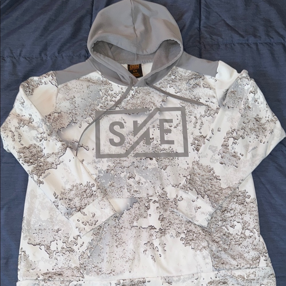 Cabelas SHE Gray and White Camouflage Hoodie